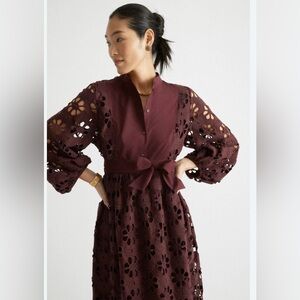 Tuckernuck Maroon Floral Lace Dress NWOT XXL